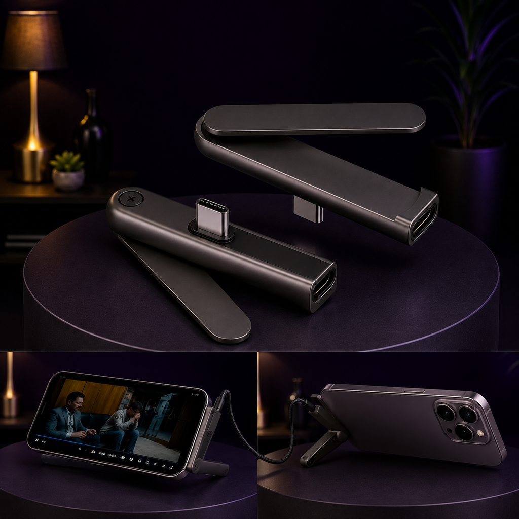 USB-C Foldable Phone Stand Adapter